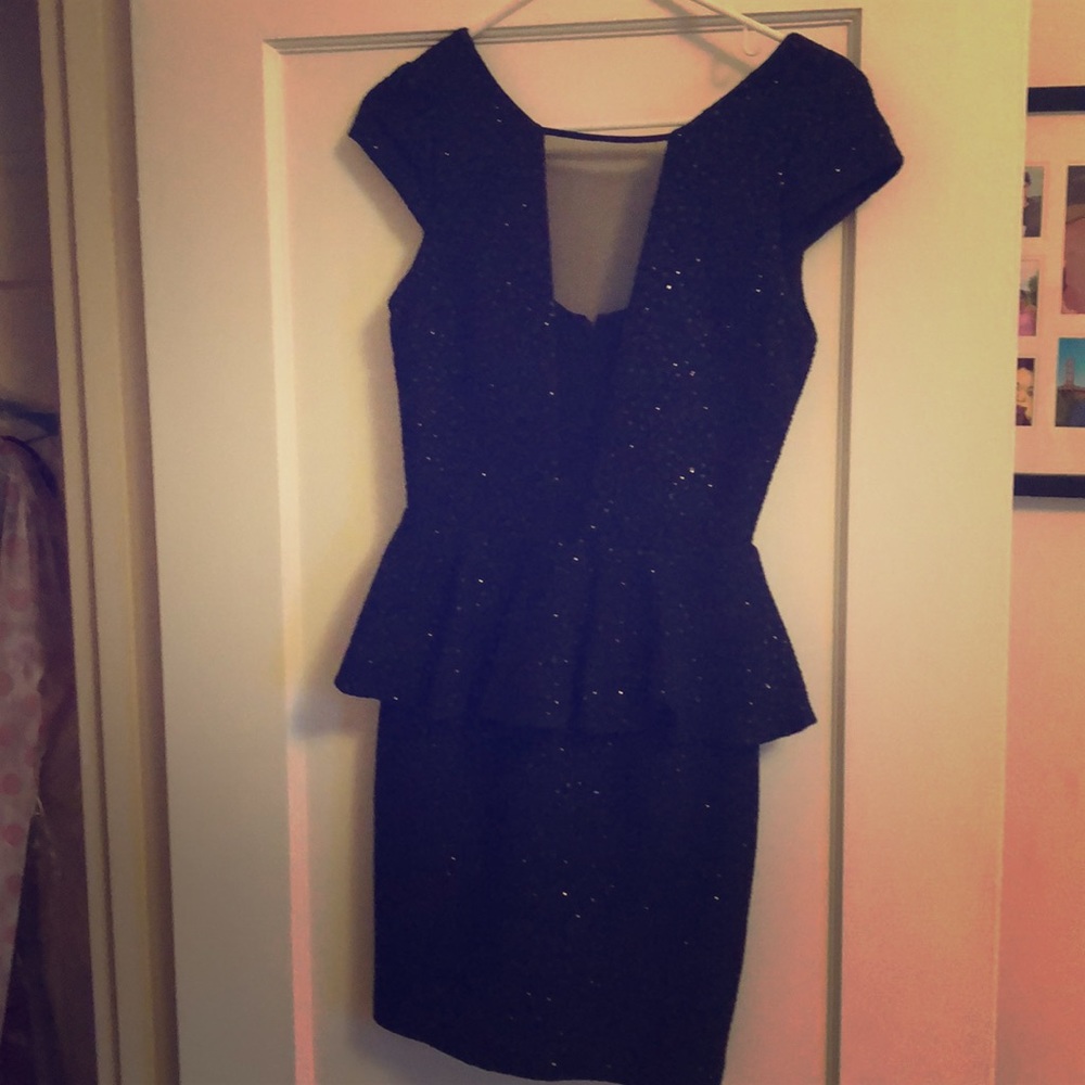Black sparkly party dress